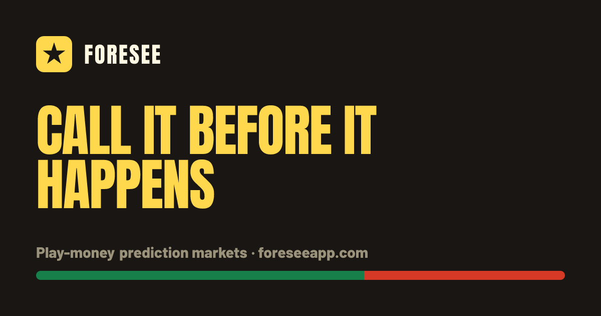 Come build a prediction market with me (PLAY MONEY!)